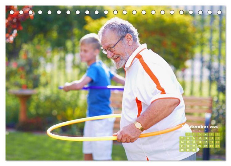 Produktbild: Hula-Hoop: Spa&szlig;, Sport und Fitness mit Hula Hoop Reifen (Tischkalender 2026 DIN A5 quer), CALVENDO Monatskalender
