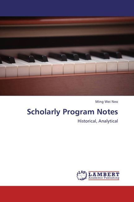 Produktbild: Neo, M: Scholarly Program Notes