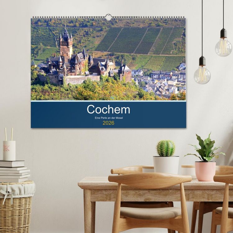 Produktbild: Cochem - Eine Perle an der Mosel (Wandkalender 2026 DIN A2 quer), CALVENDO Monatskalender