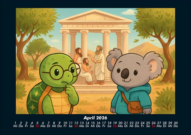 Produktbild: Taz & Kiki - Eine Reise durch die Zeit 2026 Fotokalender DIN A4
