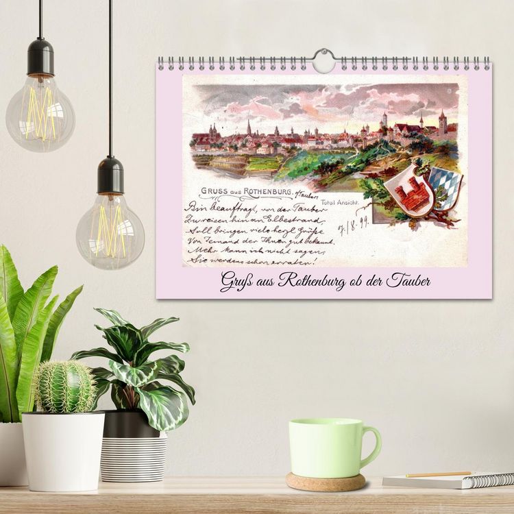 Produktbild: Gru&szlig; aus Rothenburg ob der Tauber (Wandkalender 2026 DIN A4 quer), CALVENDO Monatskalender