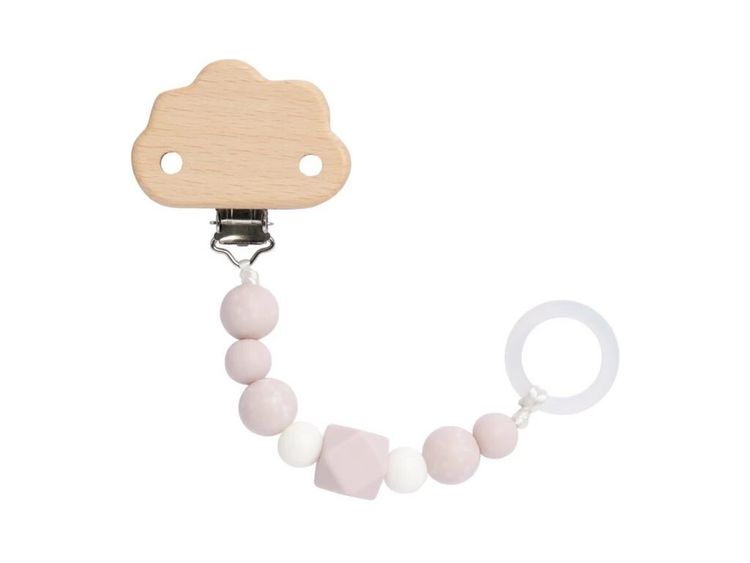 Produktbild: Soother Holder Wood/Silicone Little Universe
