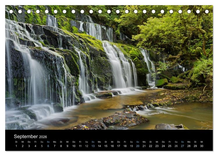 Produktbild: Traumziel Neuseeland 2026 (Tischkalender 2026 DIN A5 quer), CALVENDO Monatskalender