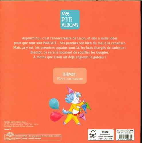 Produktbild: Lison la licorne : un anniversaire du tonnerre
