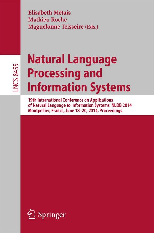 Produktbild: Natural Language Processing and Information Systems