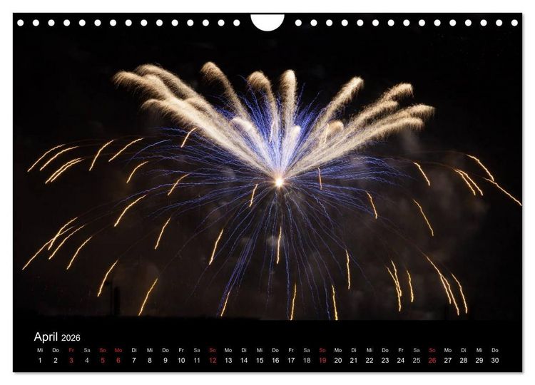 Produktbild: Feuerwerk (Wandkalender 2026 DIN A4 quer), CALVENDO Monatskalender