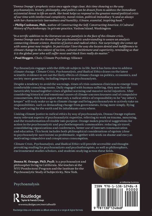 Produktbild: Climate Crisis, Psychoanalysis, and Radical Ethics