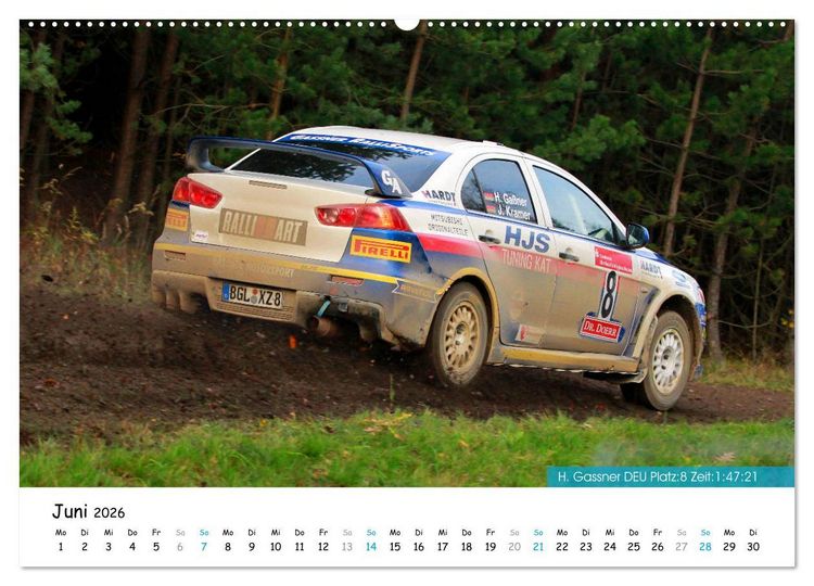 Produktbild: Lausitz-Rallye Kalender (Wandkalender 2026 DIN A2 quer), CALVENDO Monatskalender