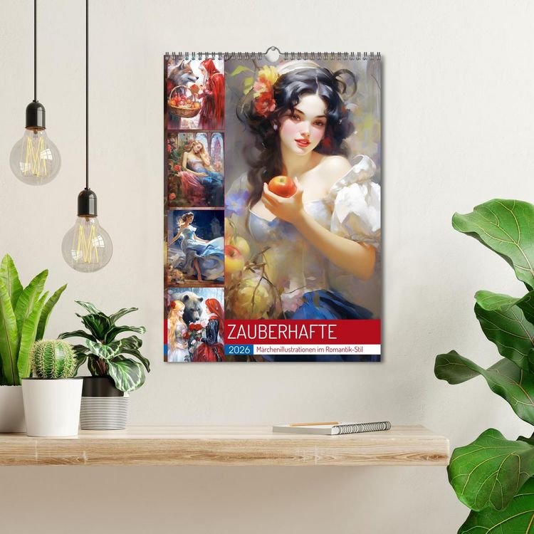 Produktbild: Zauberhafte M&auml;rchenillustrationen im Romantik-Stil (Wandkalender 2026 DIN A3 hoch), CALVENDO Monatskalender