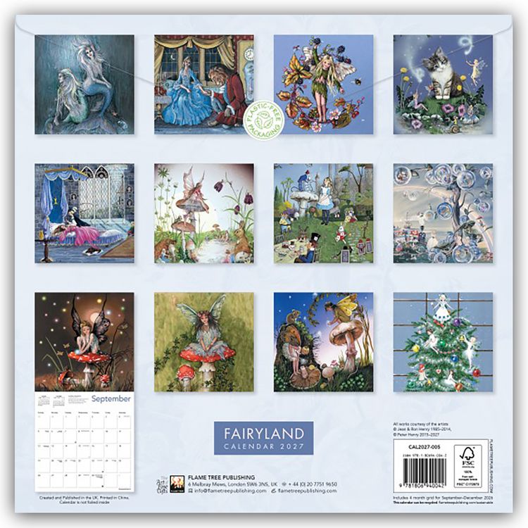 Produktbild: Fairyland &ndash; Feenland 2027 &ndash; Original Flame Tree Publishing-Kalender [Kalender]