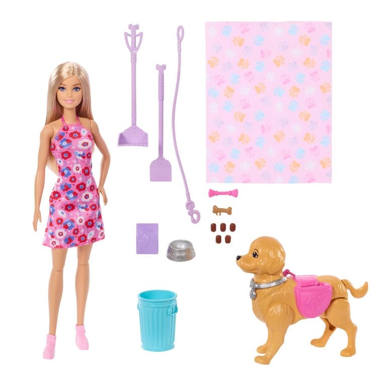 Produktbild: Barbie Hundespaziergang Spielset mit Puppe