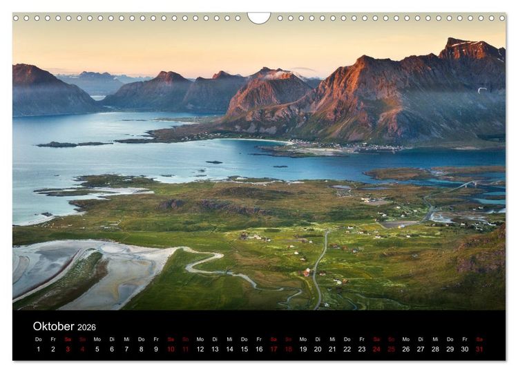 Produktbild: Lofoten - Inseln im Nordmeer (Wandkalender 2026 DIN A3 quer), CALVENDO Monatskalender