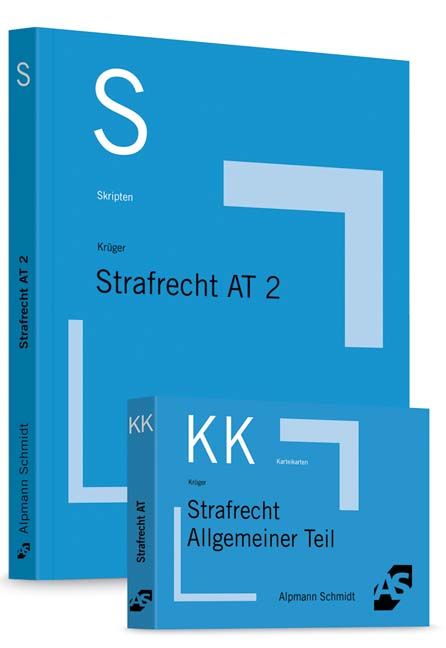 Produktbild: Bundle Kr&uuml;ger/Sch&auml;ffer, Skript Strafrecht AT 2 + Rei&szlig;, Karteikarten Strafrecht AT