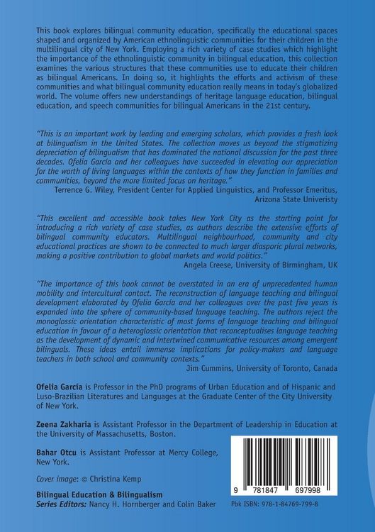 Produktbild: Bilingual Community Education and Multilingualism