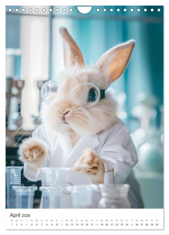 Produktbild: Was macht der Osterhase in seiner Freizeit (Wandkalender 2026 DIN A4 hoch), CALVENDO Monatskalender