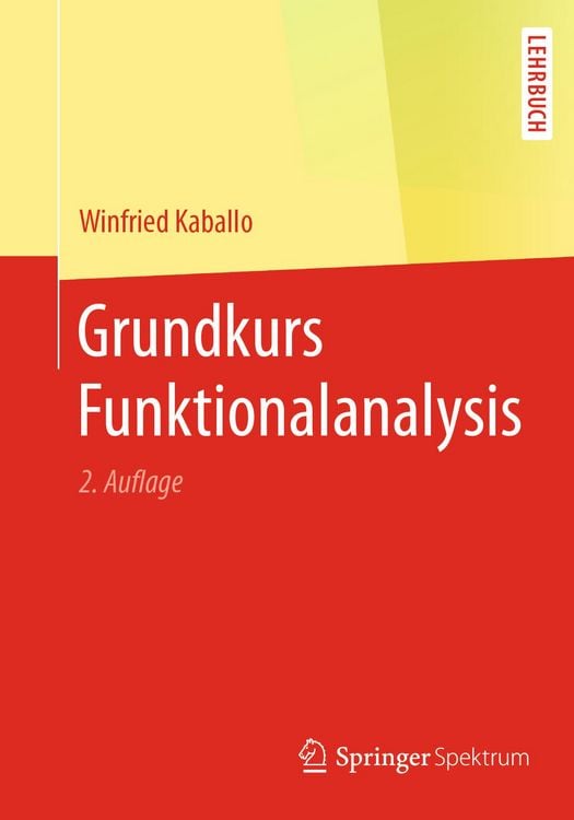 Produktbild: Grundkurs Funktionalanalysis