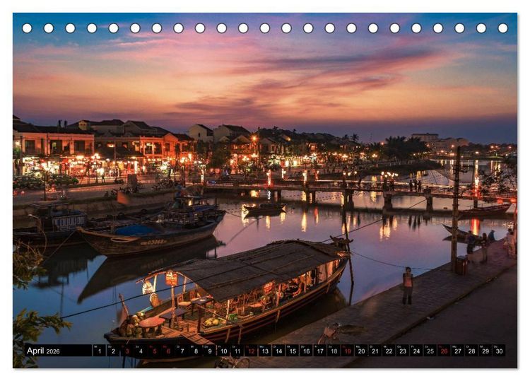 Produktbild: VIETNAM - Von Saigon nach Hanoi (Tischkalender 2026 DIN A5 quer), CALVENDO Monatskalender