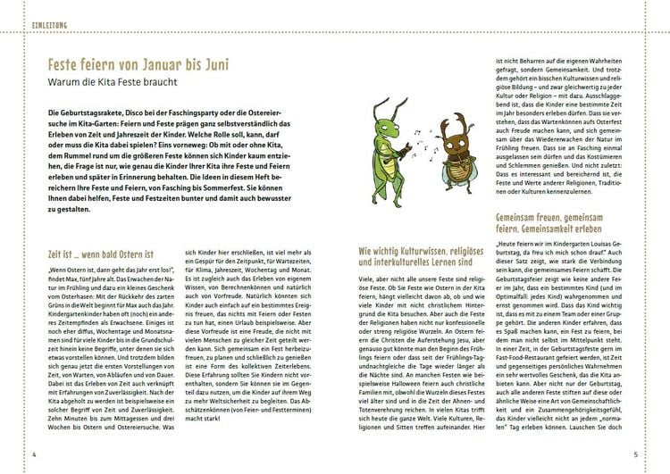 Komm, wir feiern! Kitafeste von Januar bis Juni