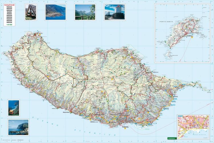 Madeira, Straßen- und Freizeitkarte 1:40.000, freytag & berndt
