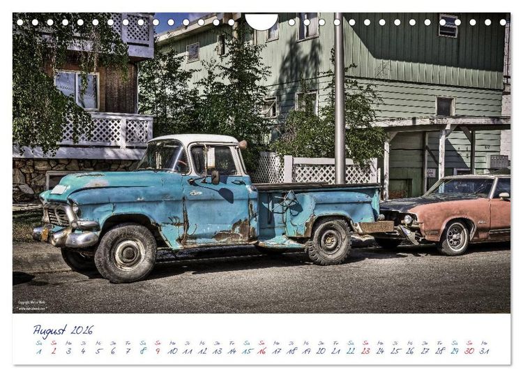 Produktbild: US Cars & Trucks in Alaska (Wandkalender 2026 DIN A4 quer), CALVENDO Monatskalender