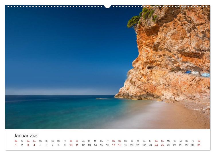 Produktbild: Wo die Wellen tanzen (hochwertiger Premium Wandkalender 2026 DIN A2 quer), Kunstdruck in Hochglanz