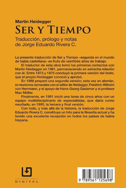 Produktbild: Ser y tiempo