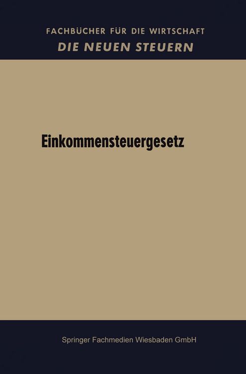 Produktbild: Einkommensteuergesetz
