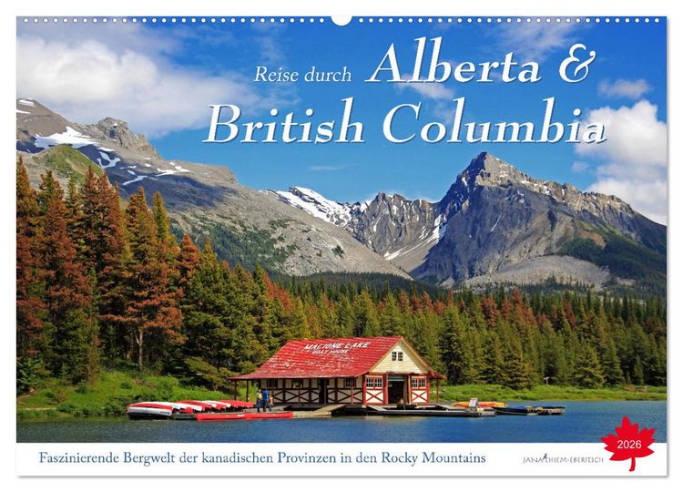 Produktbild: Reise durch Alberta und British Columbia (Wandkalender 2026 DIN A2 quer), CALVENDO Monatskalender