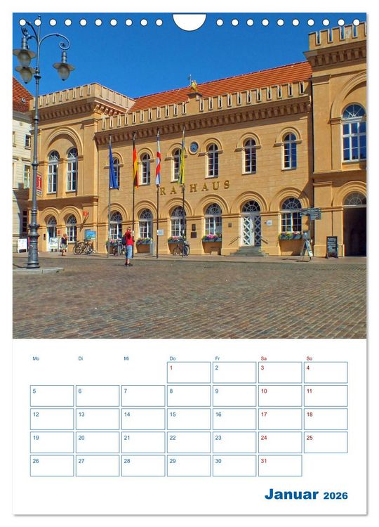 Produktbild: Residenzstadt Schwerin - Mecklenburg-Vorpommern - Terminplaner (Wandkalender 2026 DIN A4 hoch), CALVENDO Monatskalender