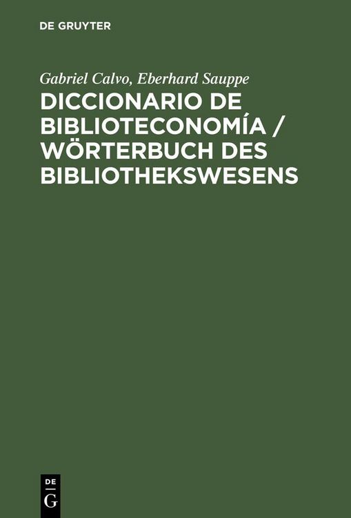 Produktbild: Diccionario de Biblioteconom&iacute;a