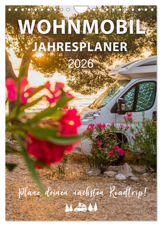Produktbild: Wohnmobil Jahresplaner (Wandkalender 2026 DIN A4 hoch), CALVENDO Monatskalender