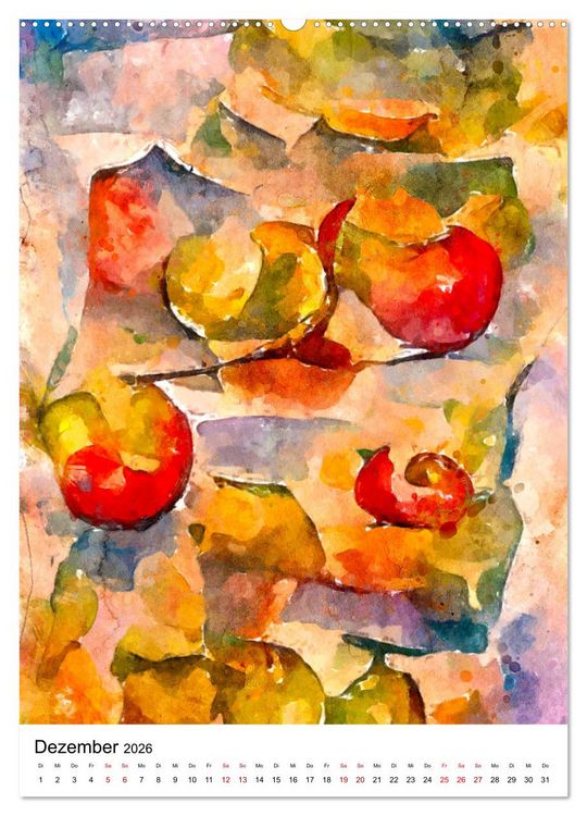 Produktbild: Bitte Vegetarisch! - Beliebtes Obst und Gem&uuml;se in Aquarell (Wandkalender 2026 DIN A2 hoch), CALVENDO Monatskalender