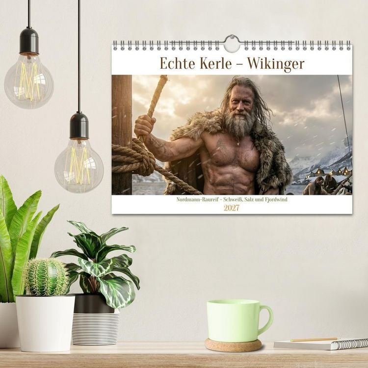 Produktbild: Echte Kerle &ndash; Wikinger (Wandkalender 2027 DIN A4 quer), CALVENDO Monatskalender