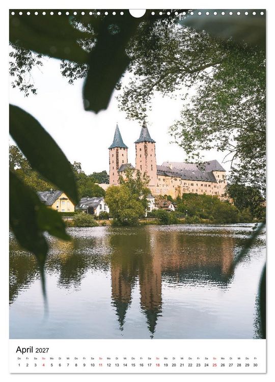 Produktbild: Sachsens Burgen und Schl&ouml;sser mit Ortsangaben (Wandkalender 2027 DIN A3 hoch), CALVENDO Monatskalender