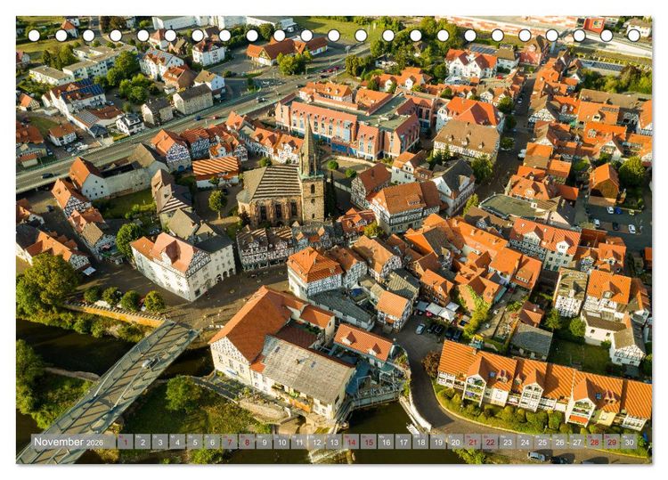 Produktbild: Ein Blick auf Rotenburg an der Fulda (Tischkalender 2026 DIN A5 quer), CALVENDO Monatskalender