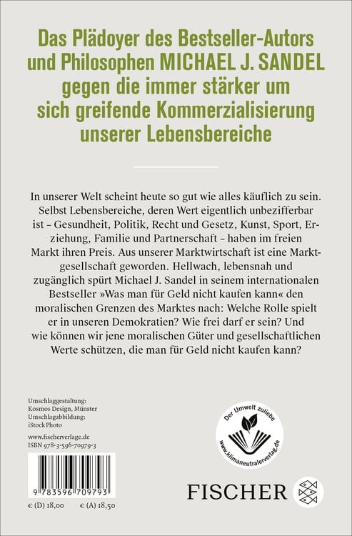 Produktbild: Was man f&uuml;r Geld nicht kaufen kann