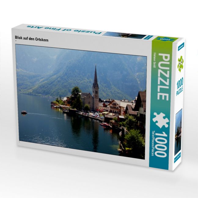 Produktbild: CALVENDO Puzzle Blick auf den Ortskern | 1000 Teile Lege-Gr&ouml;&szlig;e 64x48cm Foto-Puzzle f&uuml;r gl&uuml;ckliche Stunden