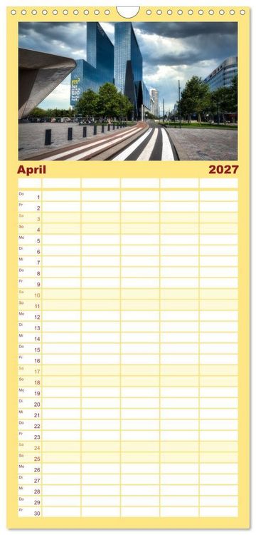 Produktbild: Familienplaner 2027 - Rotterdam - Die heimliche Hauptstadt der Niederlande mit 5 Spalten (Wandkalender, 21 x 45 cm) CALVENDO