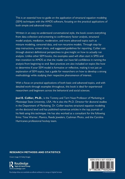 Produktbild: Applied Structural Equation Modeling using AMOS