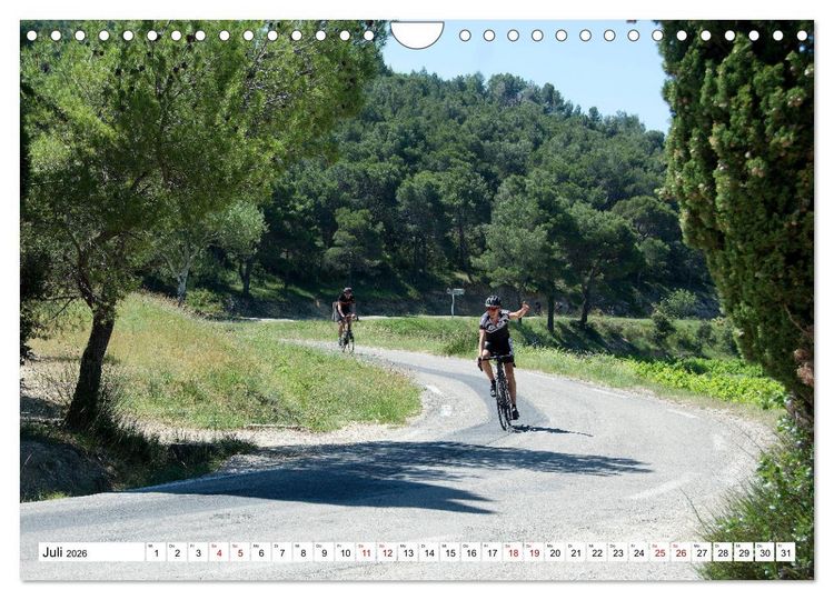 Produktbild: Mit dem Rennrad zum Mont Ventoux (Wandkalender 2026 DIN A4 quer), CALVENDO Monatskalender