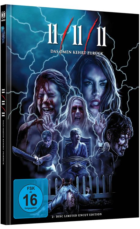 Produktbild: 11/11/11 - Das Omen kehrt zur&uuml;ck - Mediabook - Cover A - Limited Edition (Blu-ray+DVD)