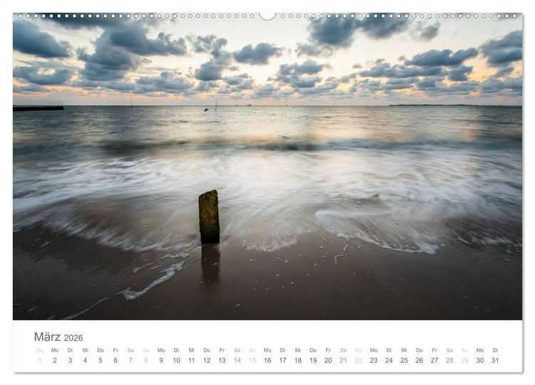 Produktbild: Nordfriesische Inselwelt - Bunte Watt- und Wolkenlandschaften (Wandkalender 2026 DIN A2 quer), CALVENDO Monatskalender