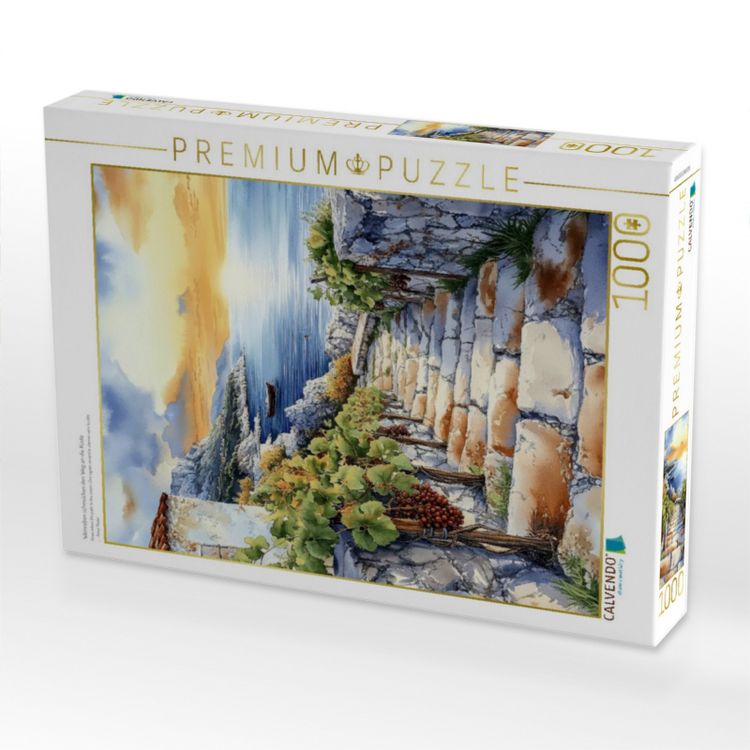 Produktbild: CALVENDO Puzzle Weinreben schm&uuml;cken den Weg an die K&uuml;ste | 1000 Teile Lege-Gr&ouml;&szlig;e 64x48cm Foto-Puzzle f&uuml;r gl&uuml;ckliche Stunden