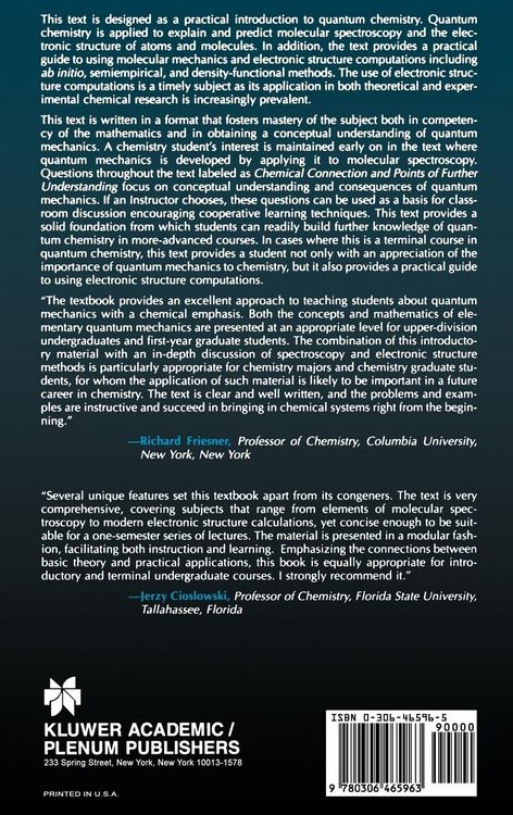 Produktbild: Fundamentals of Quantum Chemistry
