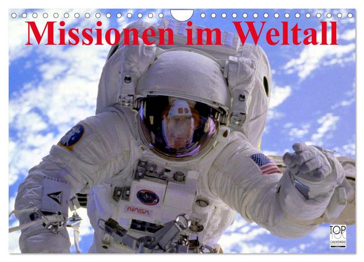 Produktbild: Missionen im Weltall (Wandkalender 2026 DIN A4 quer), CALVENDO Monatskalender
