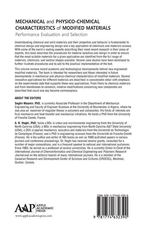 Produktbild: Mechanical and Physico-Chemical Characteristics of Modified Materials