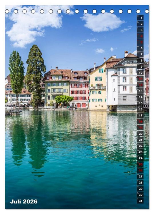 Produktbild: Willkommen in Luzern (Tischkalender 2026 DIN A5 hoch), CALVENDO Monatskalender