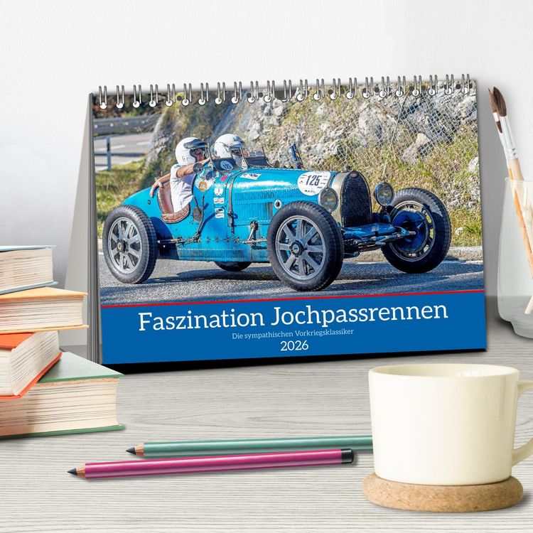 Produktbild: Faszination Jochpassrennen (Tischkalender 2026 DIN A5 quer), CALVENDO Monatskalender