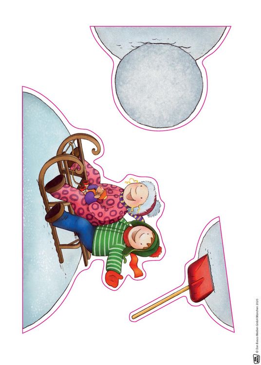 Produktbild: Emma und Paul erleben den Winter. Erz&auml;hlschienen-Figurenset