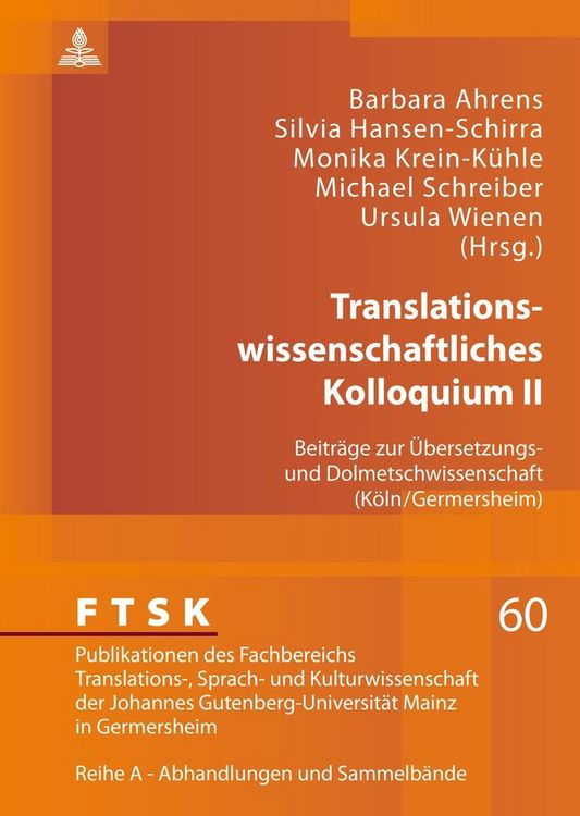 Produktbild: Translationswissenschaftliches Kolloquium II